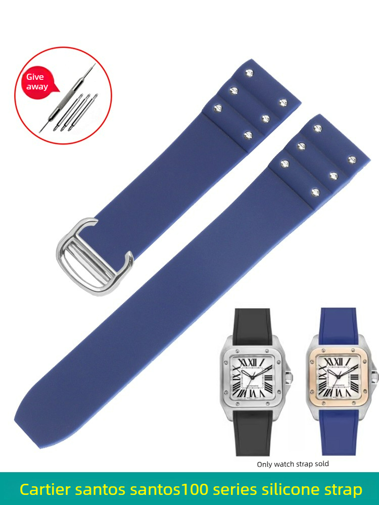 Cartier Watch Tank - Pulseira de Borracha de Silicone com