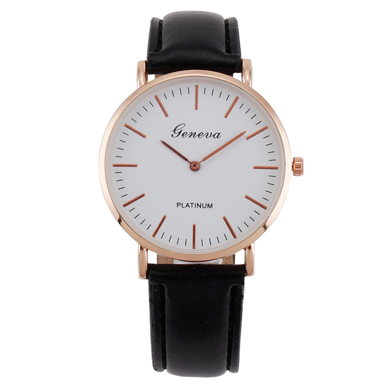 Leather Watch Band Men - Relógio de Quartzo Masculino Minimalista Ultra