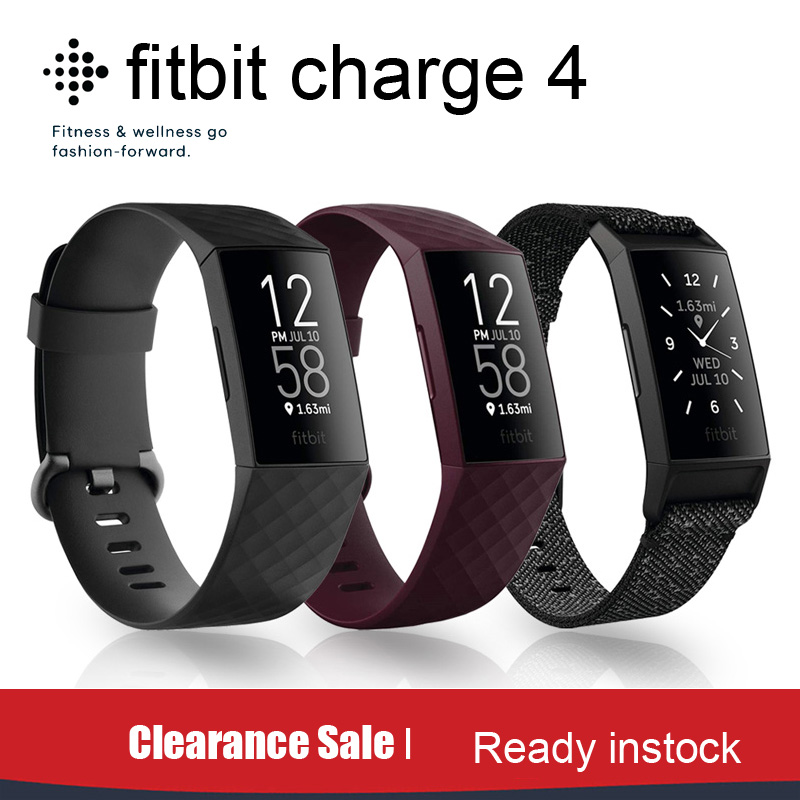 Silicone Band Women - Original Fitbit Carregador 4 Banda Relógio