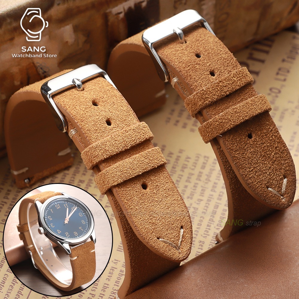 Suede Strap Watch - Pulseira de Couro de Suede de