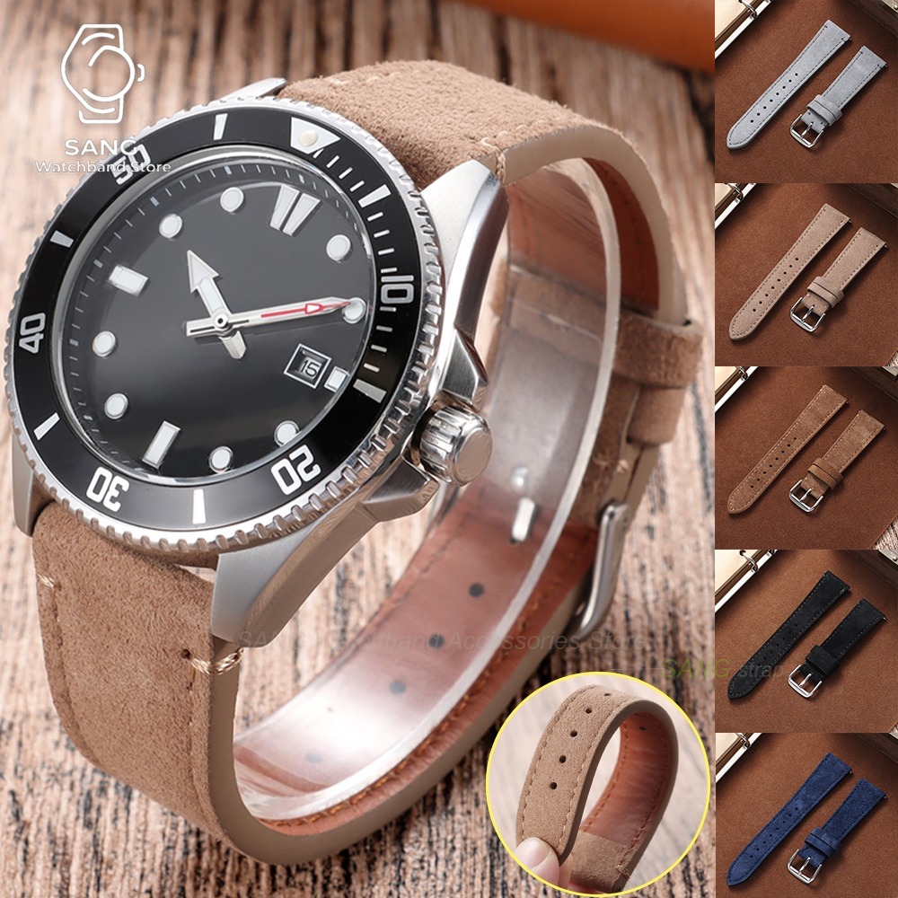 Suede Strap Watch - Pulseiras de Relógio de Couro Suede