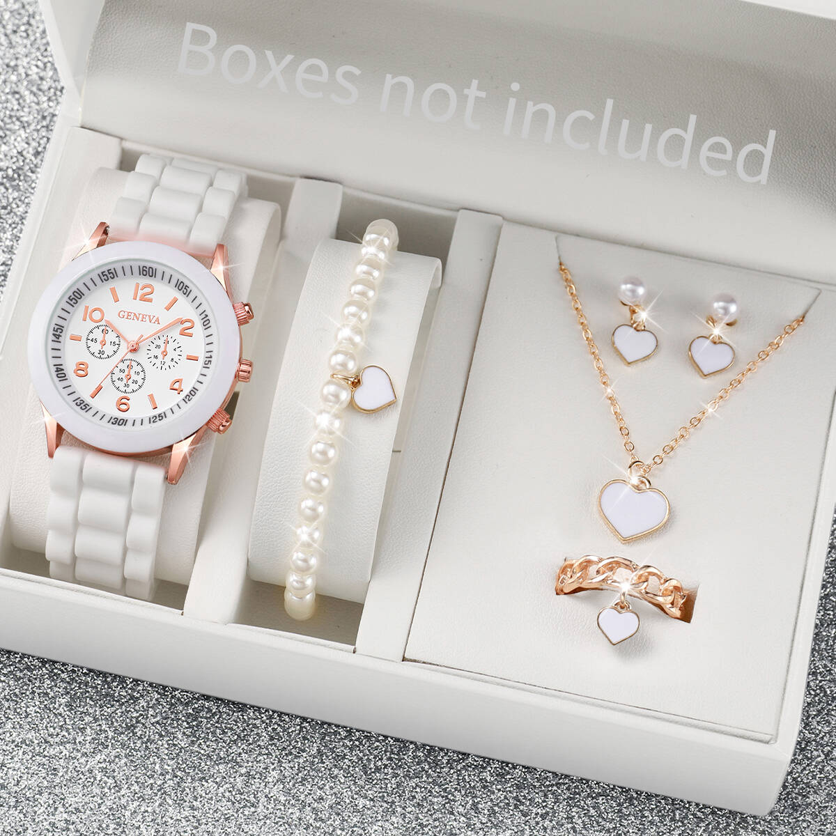 Silicone Band Women - Conjunto de relógios femininos da moda,