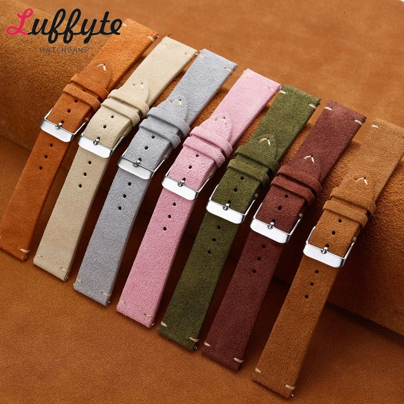 Pulseiras de relógio de couro  - Suede Strap Watch avaliação e preço