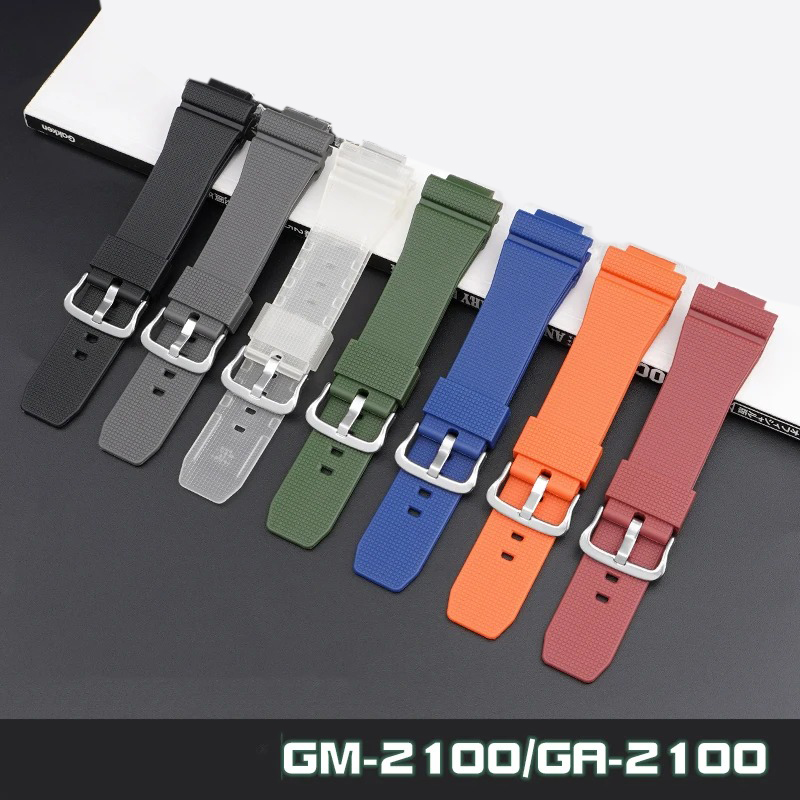 Nova pulseira de borracha para - Casio Watch G-Shock Ga-2100 avaliação e preço