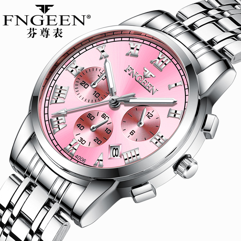 FNGEEEN-Relógio Quartzo de Lux - Stainless Bracelet Diver avaliação e preço