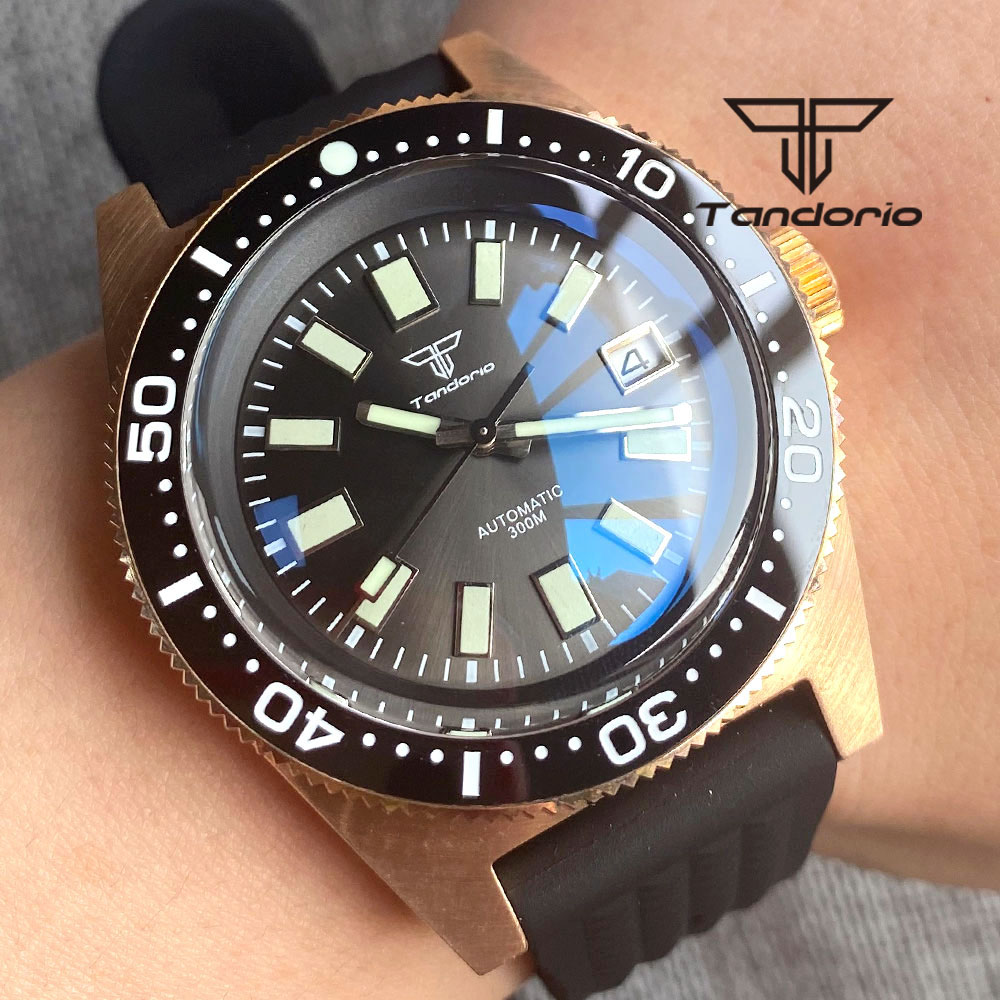Tandorio-Relógio automático co - Rubber Strap Diver avaliação e preço
