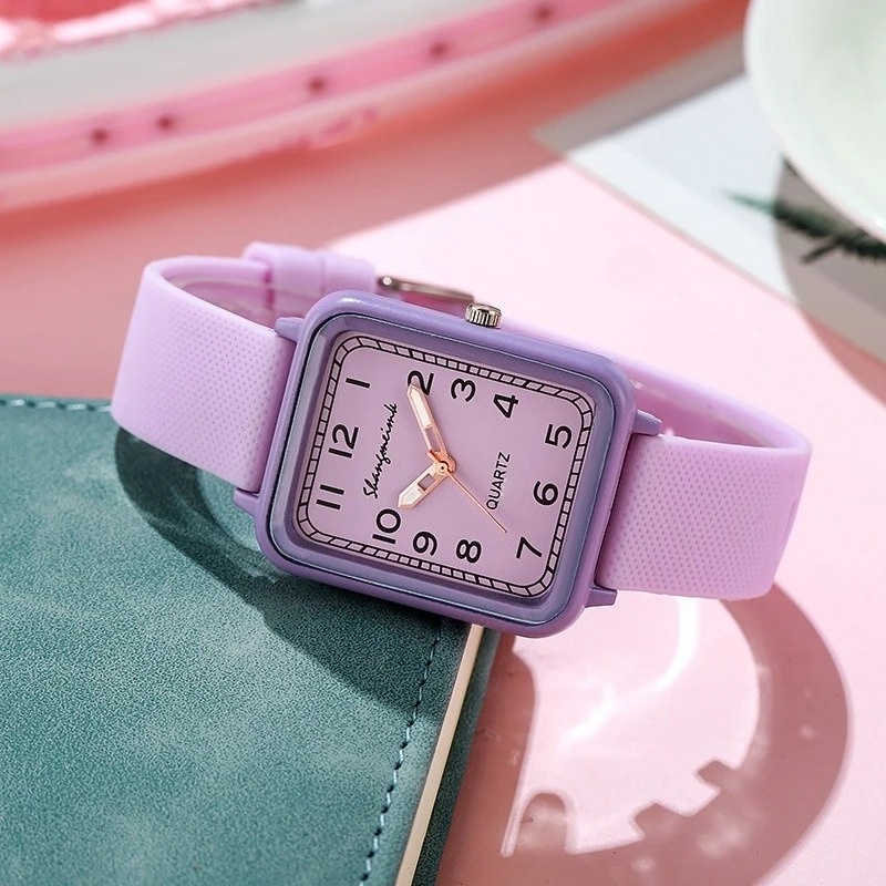 Moda retângulo dial senhoras r - Silicone Band Women avaliação e preço