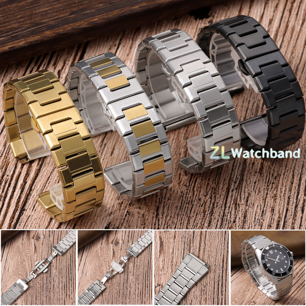 Pulseiras de Relógio de Aço In - Butterfly Clasp Deployant avaliação e preço