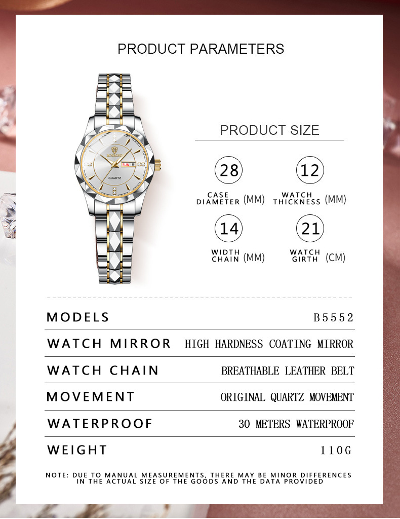 Relógio Feminino de Moda BINBO - Stainless Bracelet Diver avaliação e preço