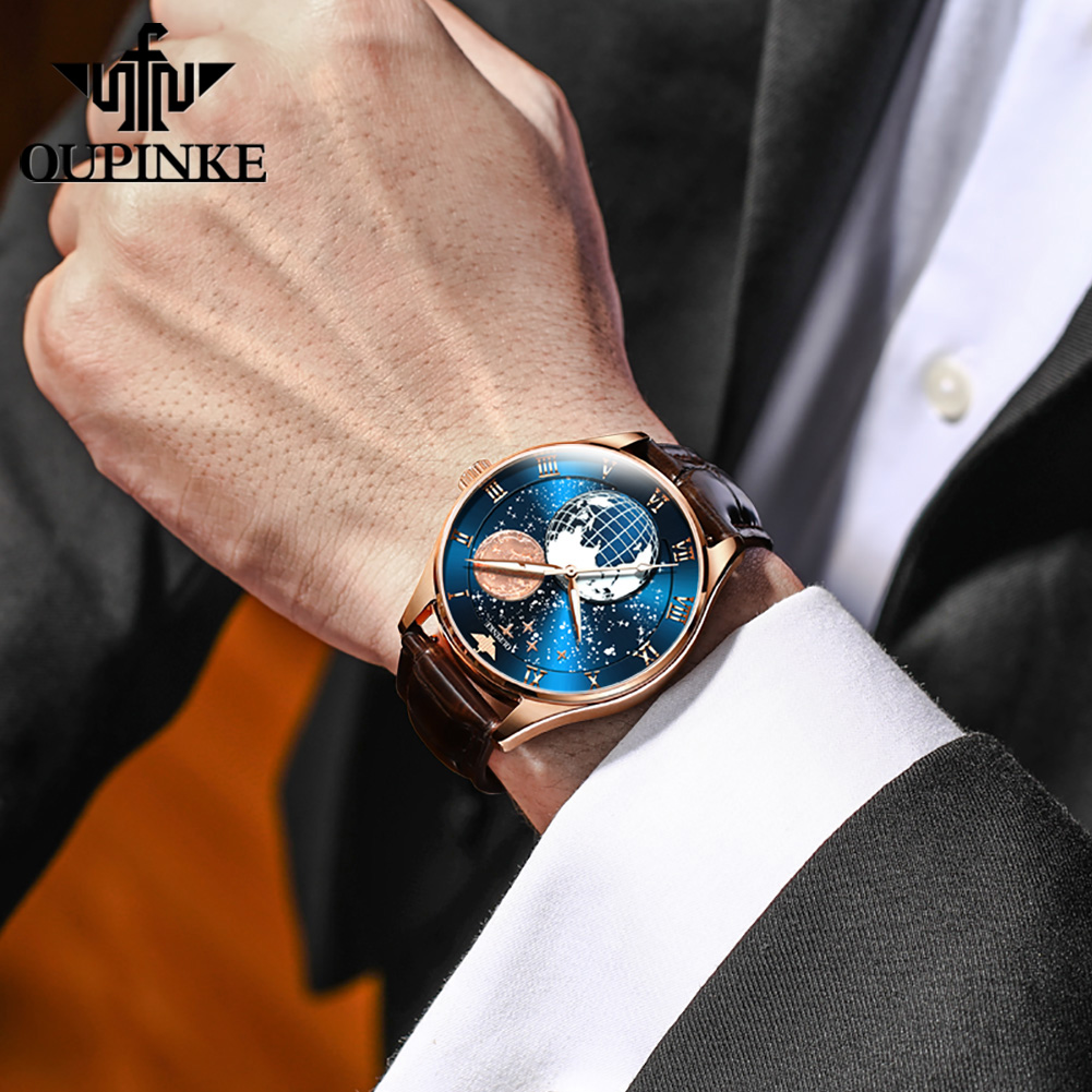 Relógio masculino OUPINKE 3177 - Omega Watch Constellation avaliação e preço
