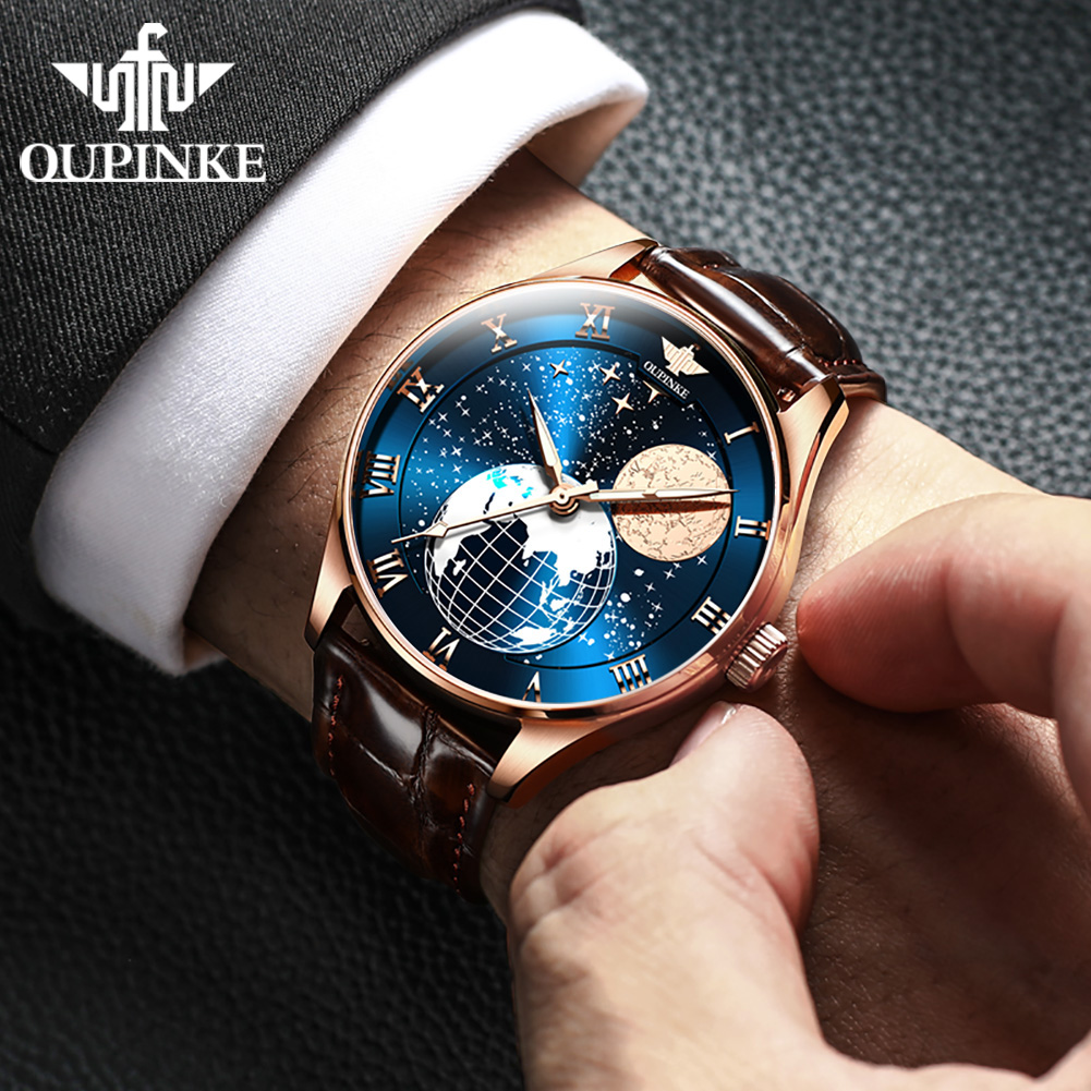 Relógio masculino OUPINKE 3177 - Omega Watch Constellation avaliação e preço