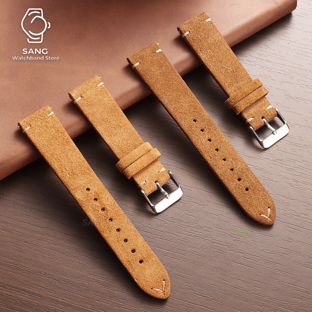 Pulseira de Couro de Suede de  - Suede Strap Watch avaliação e preço