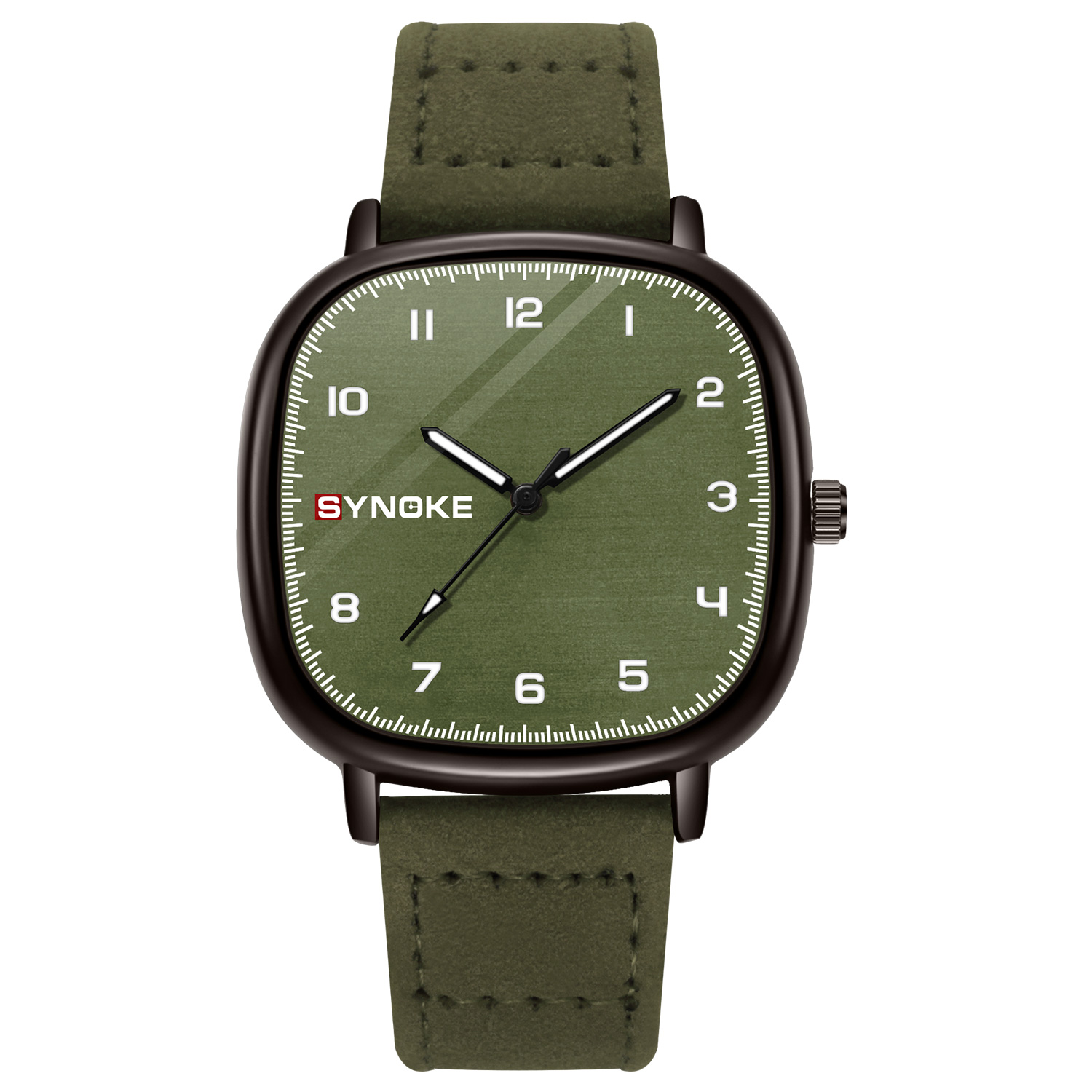 Relógio para homens SYNOKE Top - Leather Watch Band Men avaliação e preço
