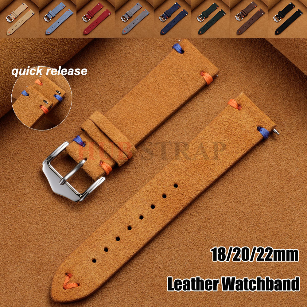 Pulseira de Couro Camurça 18mm - Suede Strap Watch avaliação e preço