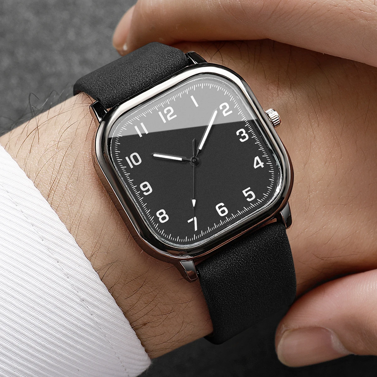 Conjunto de 3 relógios masculi - Leather Watch Band Men avaliação e preço