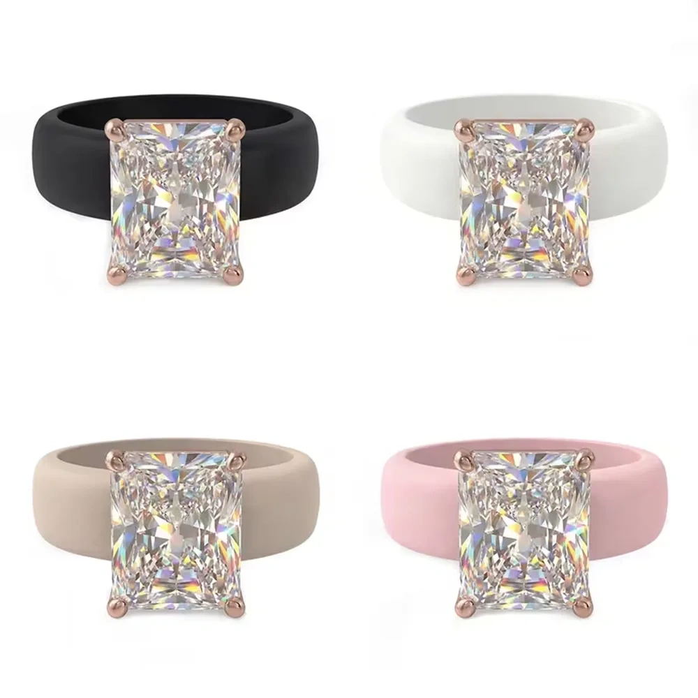 Anel de Silicone Feminino com  - Silicone Band Women avaliação e preço