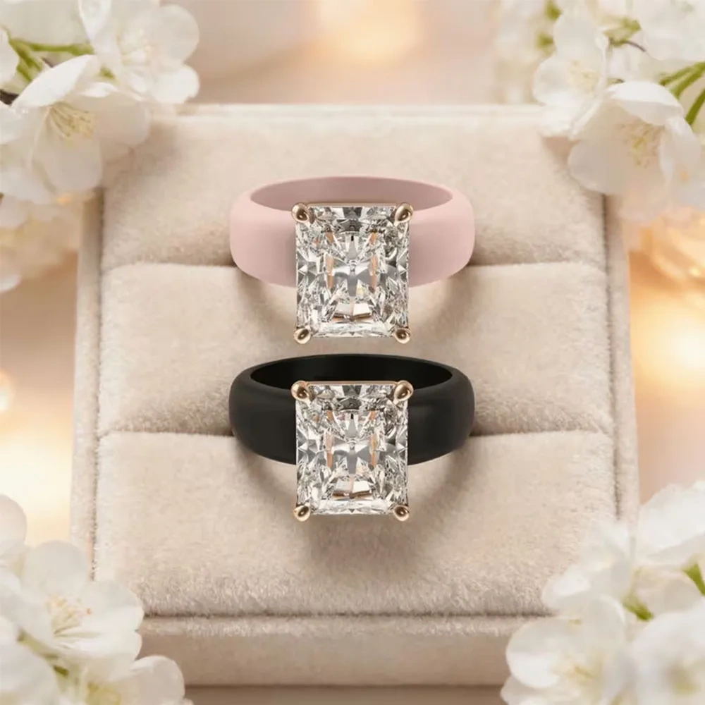 Anel de Silicone Feminino com  - Silicone Band Women avaliação e preço