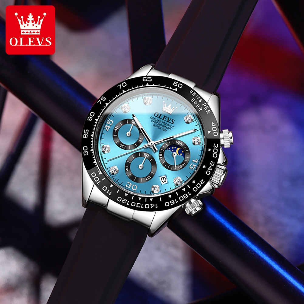 Relógio Masculino OLEVS 2875 O - Leather Watch Band Men avaliação e preço