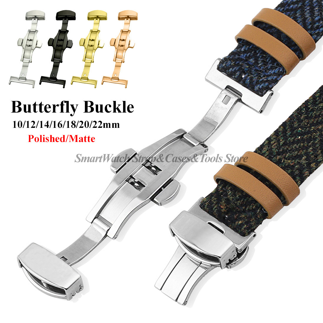 Polonês fosco borboleta dobráv - Butterfly Clasp Deployant avaliação e preço