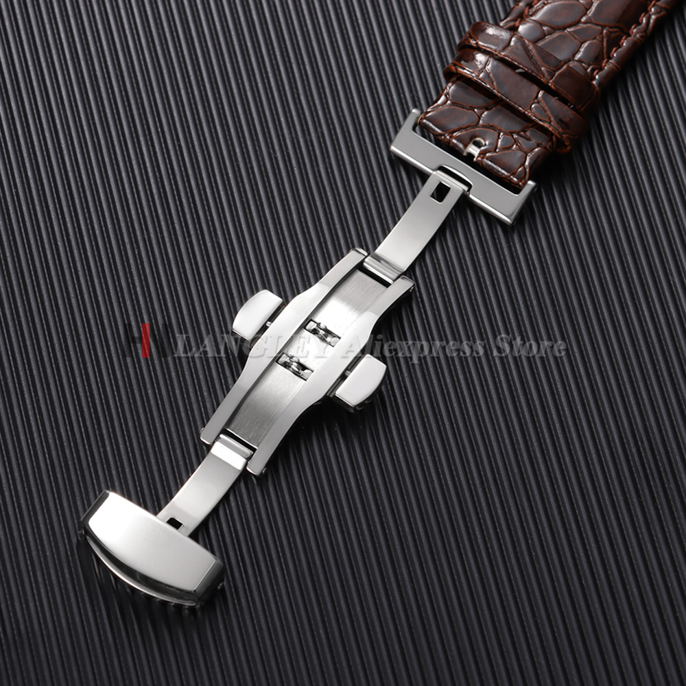 Pulseira de couro com design d - Butterfly Clasp Deployant avaliação e preço